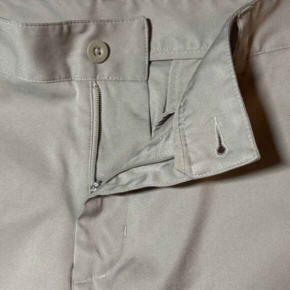 Nike Dri Fit Flat Front Chino Golf Pants Polyester Tan Khaki Men’s Size 34 - Picture 3 of 15